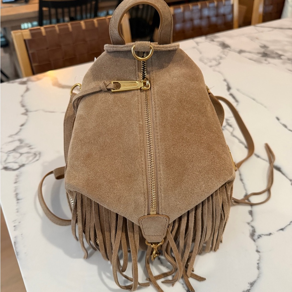 Rebecca Minkoff — Convertible Mini Julian Backpack With Fringe